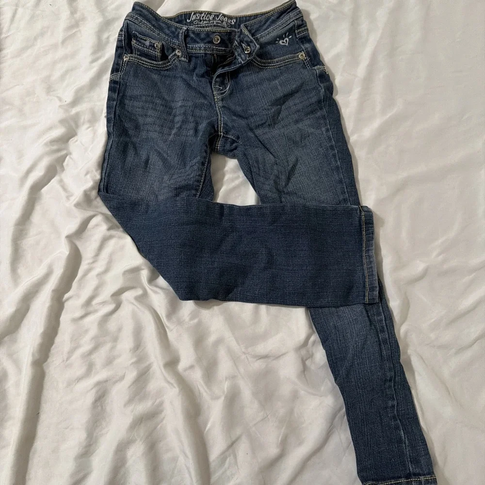 Justice Jeans Girls Size 7R Blue Jeans